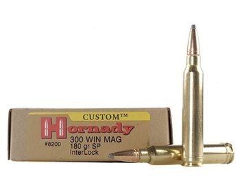 Hornady .300WinMag., Custom, BTSP, 165gr InterLock 20ks/bal