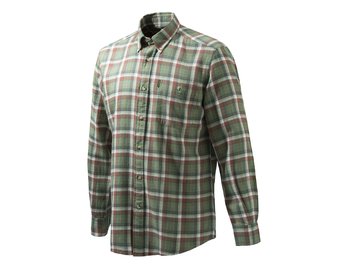 Košile Beretta Flannel Button, zelená -kostkovaná, dl.rukáv