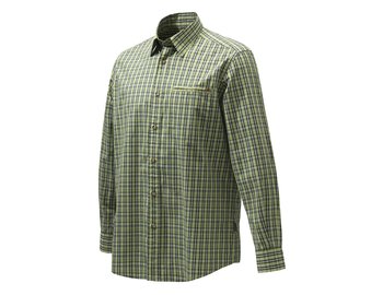 Košile Beretta Trail, dl.rukáv, zelená kostka