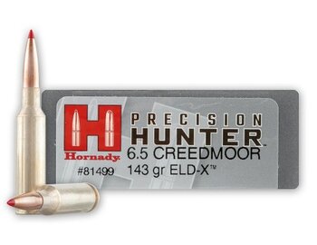 Hornady, Precision Hunter, 6,5 Creedmoor, 143GR, ELD-X 20ks/bal