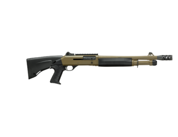 Benelli M4-A1, Pistol Grip, telescopic stock, FDE, cal.12/76, 14"/36cm Brokovnice samonabíjecí