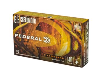Federal, Fusion, 6,5mm Creedmoor, 140GR, Bonded Soft Point 20ks/bal