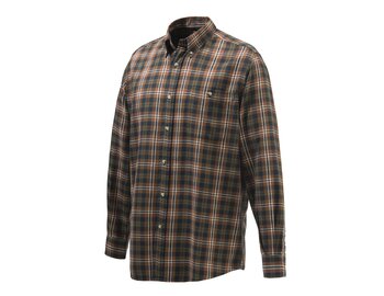 Košile Beretta Wood Flannel Button Down Tabacco, dlouhý rukáv