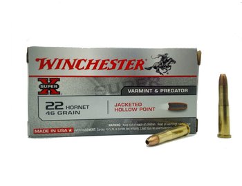 Náboje Winchester 22 Hornet, WX22H2, 46gr, HP 50ks/bal
