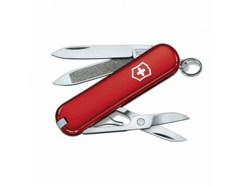 Nůž Victorinox - můj první kapesní nůž, červený