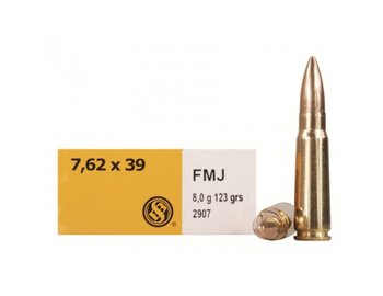 SB 7,62x39 FMJ 8g. No. 2907