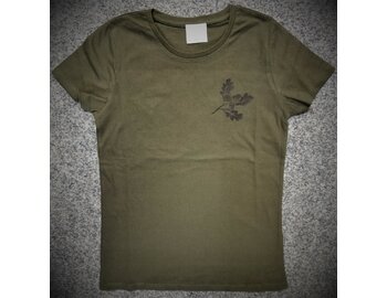 Knebl - tričko dámské krátký rukáv, zelené - Větvička