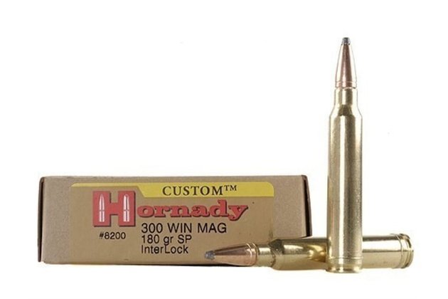 Hornady .300WinMag., Custom, BTSP, 165gr InterLock 20ks/bal