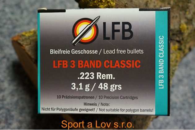 Náboje LFB .223Rem. 3Band Classic 3,1g/48gr. 10ks/bal