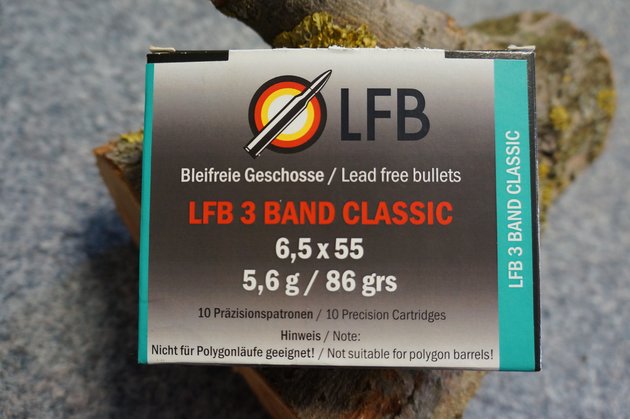 Náboje LFB 6,5x55 3Band Classic  5,6g/86gr. 10ks/bal