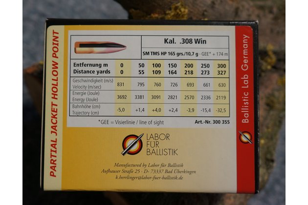 Náboje LFB .308Win Solid 10,7g/165gr. (2)