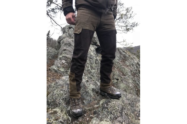 Kožené kalhoty Carl Mayer Ramsau, zeleno-hnědé (3)