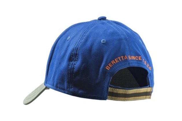 Kšiltovka Beretta, modrá, hnědé Logo PB (1)