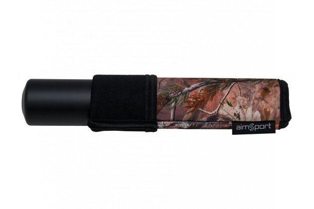 Neoprénový návlek na tlumič 45x235mm Aimsport T4 oboustranný černý Camo