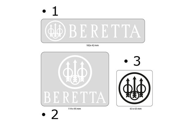 Beretta set 3ks samolepek