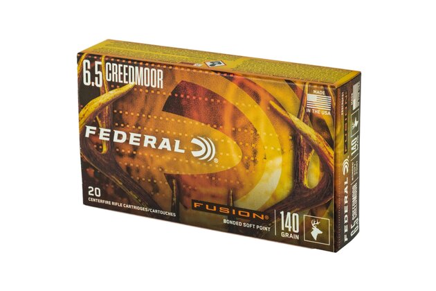 Federal, Fusion, 6,5mm Creedmoor, 140GR, Bonded Soft Point 20ks/bal