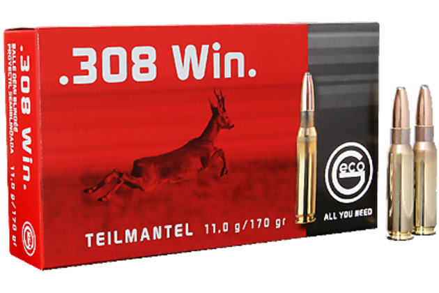 Náboje GECO .308Win, TM, 11g/170gr 20ks/bal