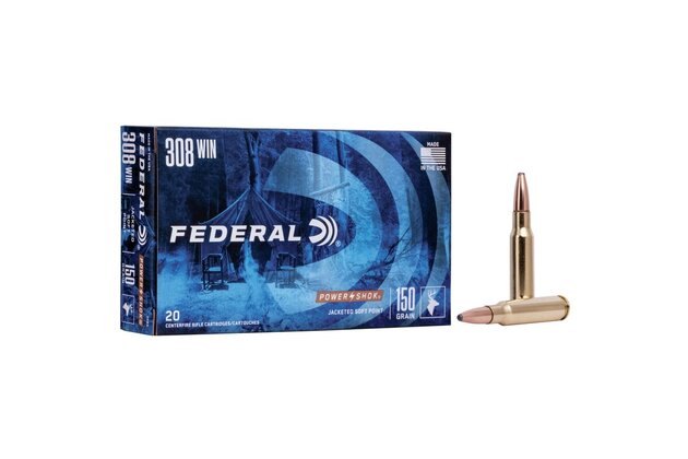 Náboje Federal Power Shok, .308 Win, 180gr, Soft Point