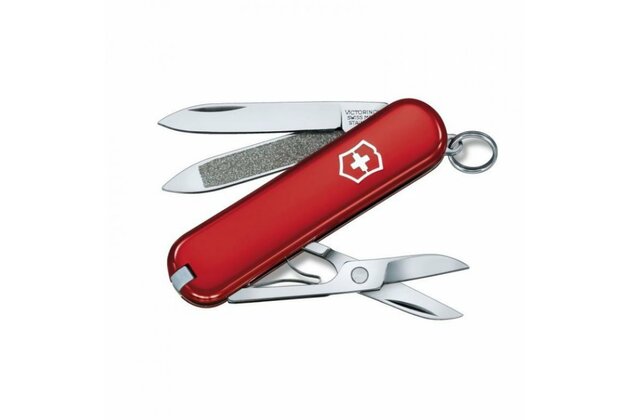 Nůž Victorinox - můj první kapesní nůž, červený