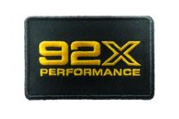 92X Performance Velcro nášivka, černá