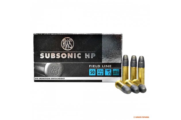 RWS 22 LR subsonic HP 2,6g 50ks/bal