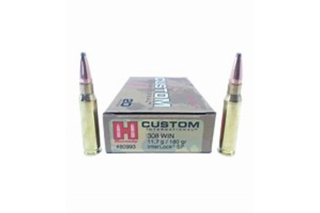 Hornady .308Win, Custom International, SP, 180gr 20ks/bal