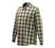 Košile Beretta Wood Flannel Button Down béžová/zelená kostka, dlouhý rukáv